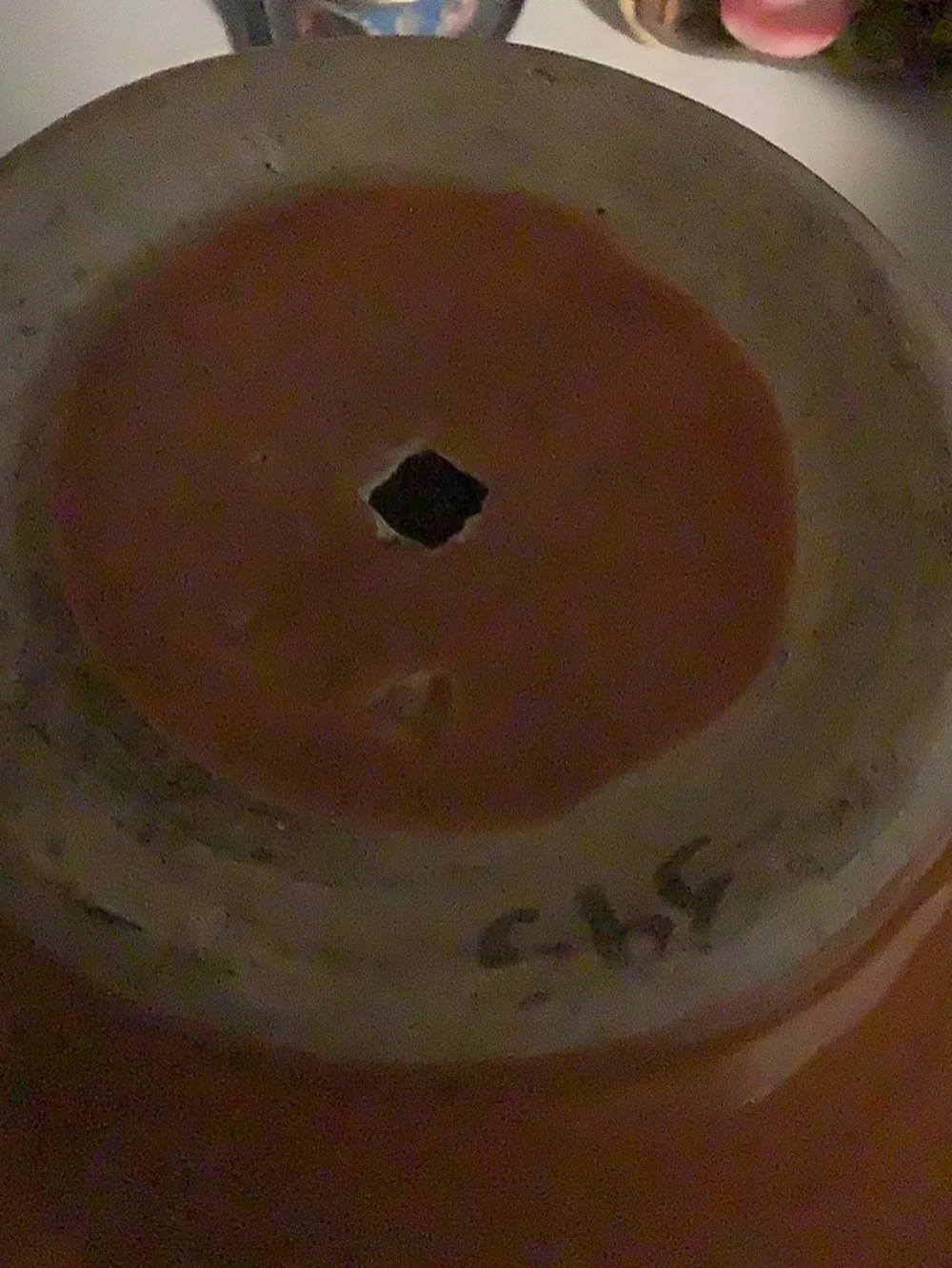 Brown drip glaze vase